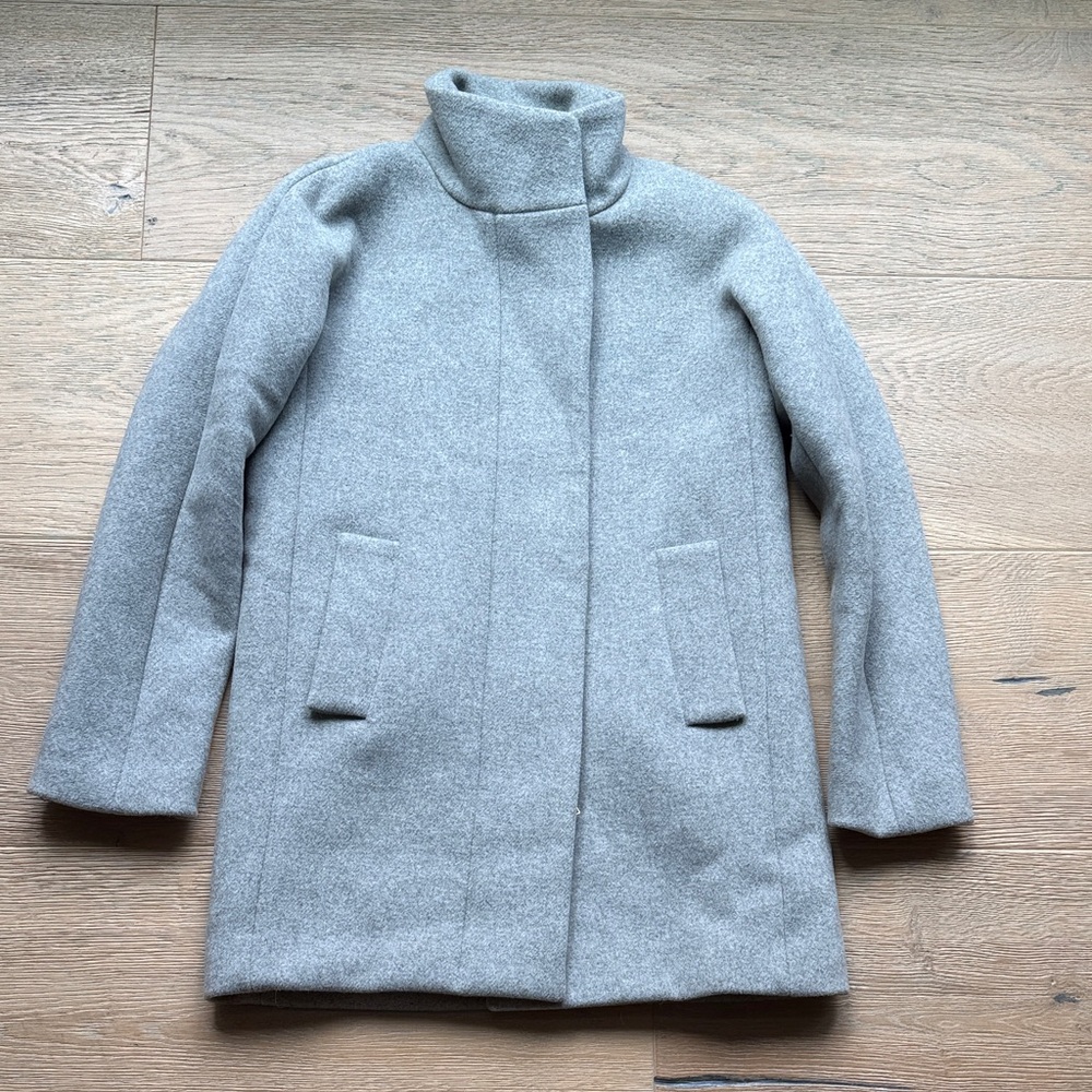 J. Crew Light Gray Car Coat